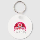 Rainbow Teaching 4th Grade On Valentines Day Teac  Sleutelhanger (Voorkant)