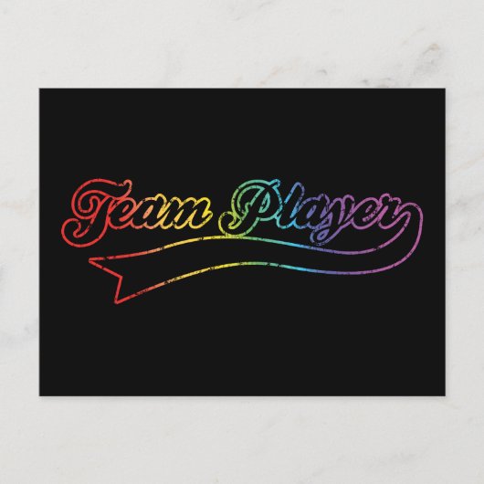 Rainbow Team Player Briefkaart (Voorkant)