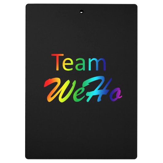 Rainbow Team WeHo Klembord (Achterkant)