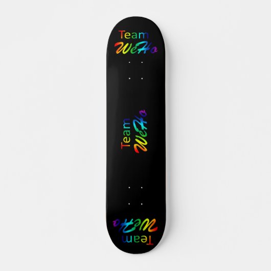Rainbow Team WeHo Persoonlijk Skateboard (Voorkant)