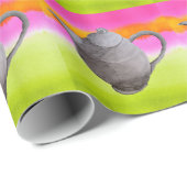 Rainbow Teapot arty tea party Cadeaupapier (Rol Hoek)
