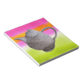 Rainbow Teapot arty tea party Notitieblok (Schuin)