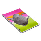 Rainbow Teapot arty tea party Notitieboek (Rechterzijde)