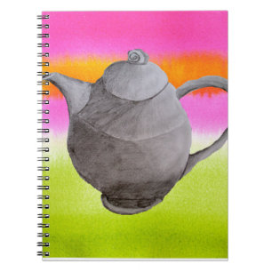 Rainbow Teapot arty tea party Notitieboek