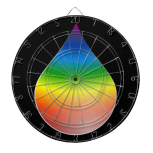 RAINBOW TEARDROP DARTBORD