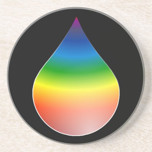 RAINBOW TEARDROP ZANDSTEEN ONDERZETTER (Voorkant)