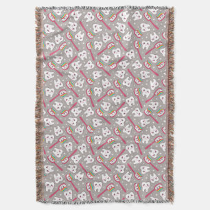 Rainbow Teeth Pattern Deken