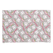 Rainbow Teeth Pattern Kussensloop (Voorkant-Rechts)