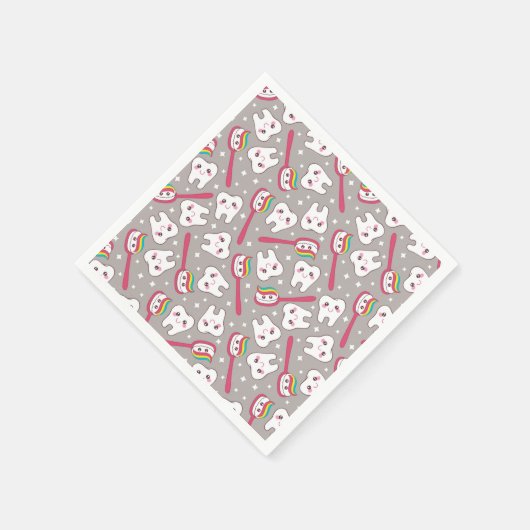 Rainbow Teeth Pattern Servet (Hoek)