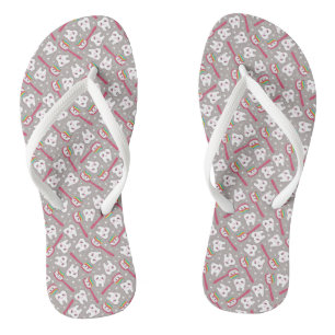 Rainbow Teeth Pattern Teenslippers