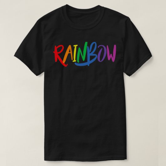 RAINBOW-tekstontwerp voor meisjesjongens Kinder T-shirt (Design voorkant)