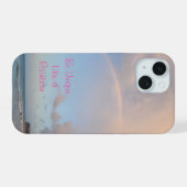 Rainbow-telefoondraagtas iPhone 15 Case (Achterkant horizontaal)