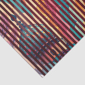 Rainbow Temple Striped Tissue Paper – Customizable Tissuepapier (Detail)