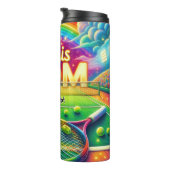 Rainbow Tennis Mom Court Thermosbeker (Geroteerd rechts)