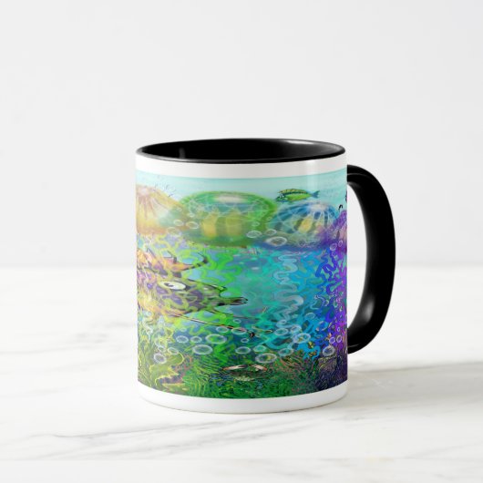 Rainbow Tentacles Mok (Voorkant rechts)