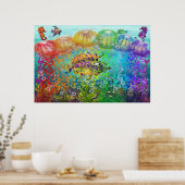 Rainbow Tentacles Poster (Keuken)