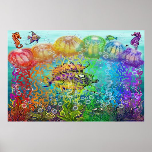 Rainbow Tentacles Poster (Voorkant)