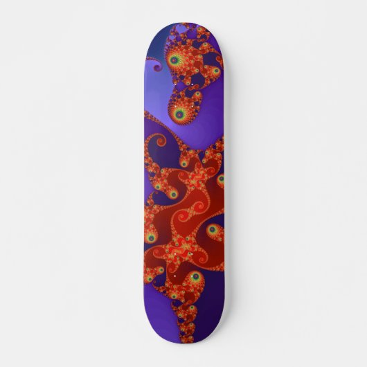 Rainbow Tentacles Skateboard (Voorkant)