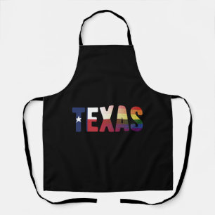 Rainbow Texas Flag Design voor trotse LGBT Texaan Schort