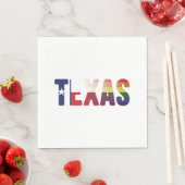 Rainbow Texas Flag Design voor trotse LGBT Texaan Servet (Insitu)