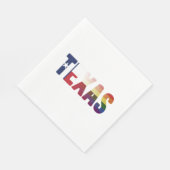 Rainbow Texas Flag Design voor trotse LGBT Texaan Servet (Hoek)