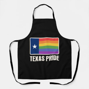 Rainbow Texas Flag Design voor trotse LGBT+ Texans Schort