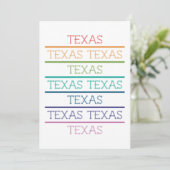 Rainbow Texas, Texas, Texas Bedankkaart (Staand voorkant)