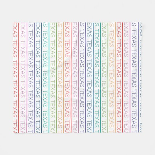 Rainbow Texas, Texas, Texas Fleece Deken (Voorkant (Horizontaal))