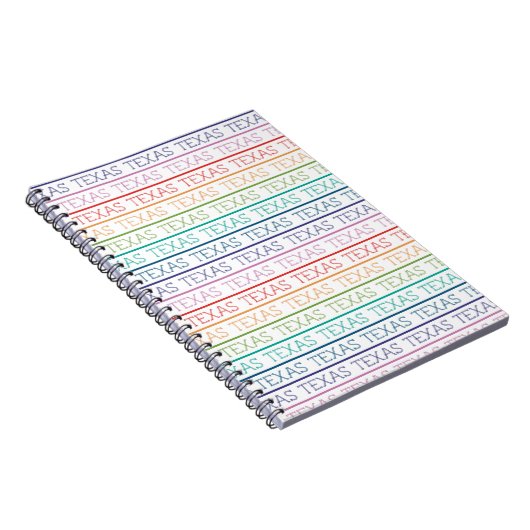 Rainbow Texas, Texas, Texas Notitieboek (Rechterzijde)