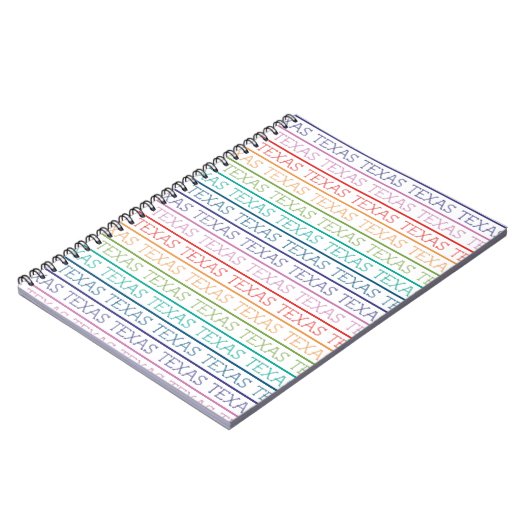 Rainbow Texas, Texas, Texas Notitieboek (Linkerzijde)