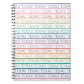 Rainbow Texas, Texas, Texas Notitieboek (Voorkant)