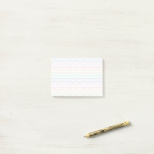 Rainbow Texas, Texas, Texas Post-it® Notes (Op bureau)