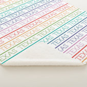 Rainbow Texas, Texas, Texas Sherpa Deken (3/4)