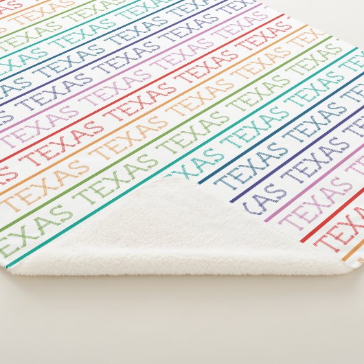 Rainbow Texas, Texas, Texas Sherpa Deken (3/4)