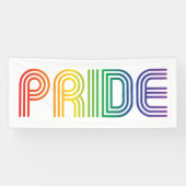 Rainbow Text Gay Pride Banner (Horizontaal)