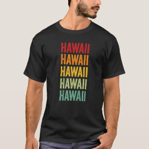 Rainbow Text in Hawaii County Hawaii T-shirt