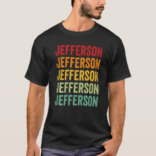 Rainbow Text van Jefferson County New York T-shirt
