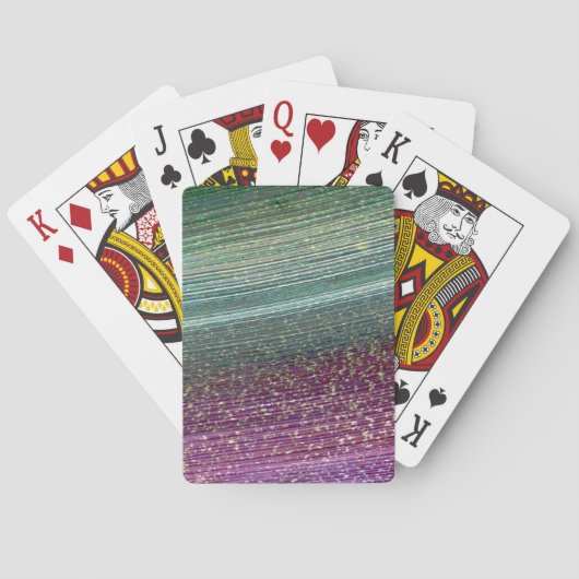 Rainbow Textured Pink Poker Deck of Cards (Achterkant)