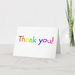 Rainbow Thank You Card van het Kind Bedankkaart