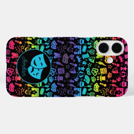 Rainbow Theatre Lover iPhone 16 Plus Hoesje (Achterkant (horizontaal))