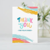 Rainbow-thema Hartelijk dank Bedankkaart (Staand voorkant)