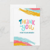 Rainbow-thema Hartelijk dank Bedankkaart (Voorkant / Achterkant)