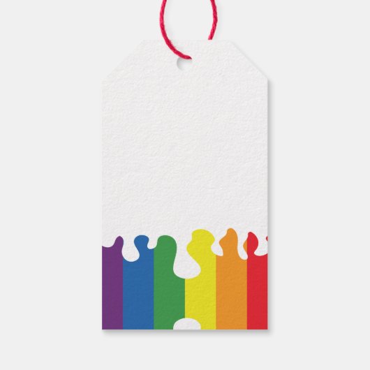Rainbow thema Pride Maand Pride LGBTQIA Cadeaulabel (Achterkant)