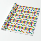 Rainbow thema Pride Maand Pride LGBTQIA Cadeaupapier (Uitgerold)