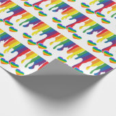 Rainbow thema Pride Maand Pride LGBTQIA Cadeaupapier (Hoek)