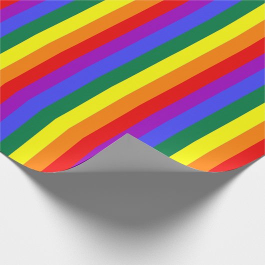 Rainbow Theme Gay Pride Kleurrijk Cadeaupapier (Hoek)