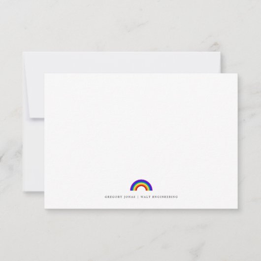 Rainbow ThMED LGBTQ | Forfaitaire briefkaart (Voorkant)