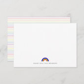 Rainbow ThMED LGBTQ | Forfaitaire briefkaart (Voorkant / Achterkant)