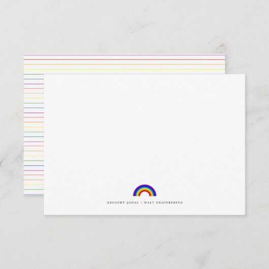 Rainbow ThMED LGBTQ | Forfaitaire briefkaart (Voorkant / Achterkant)