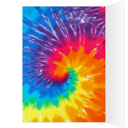 Rainbow Tie Dye 65th Birthday (Binnen (Links))